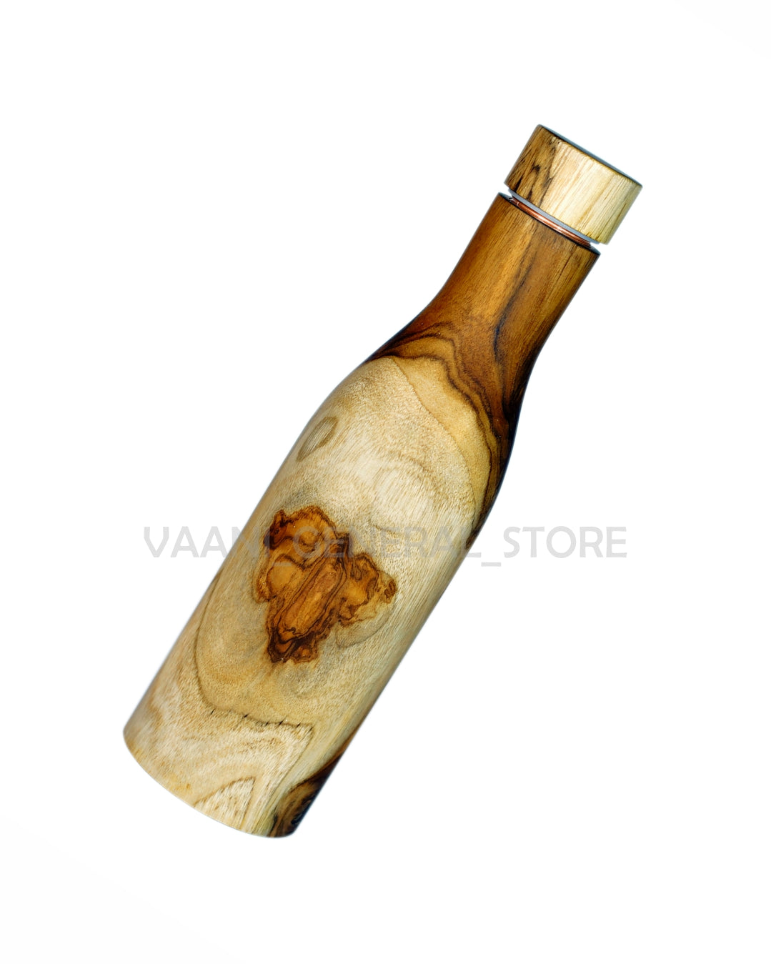 WOODEN COPPER BOTTLE (500 ml)