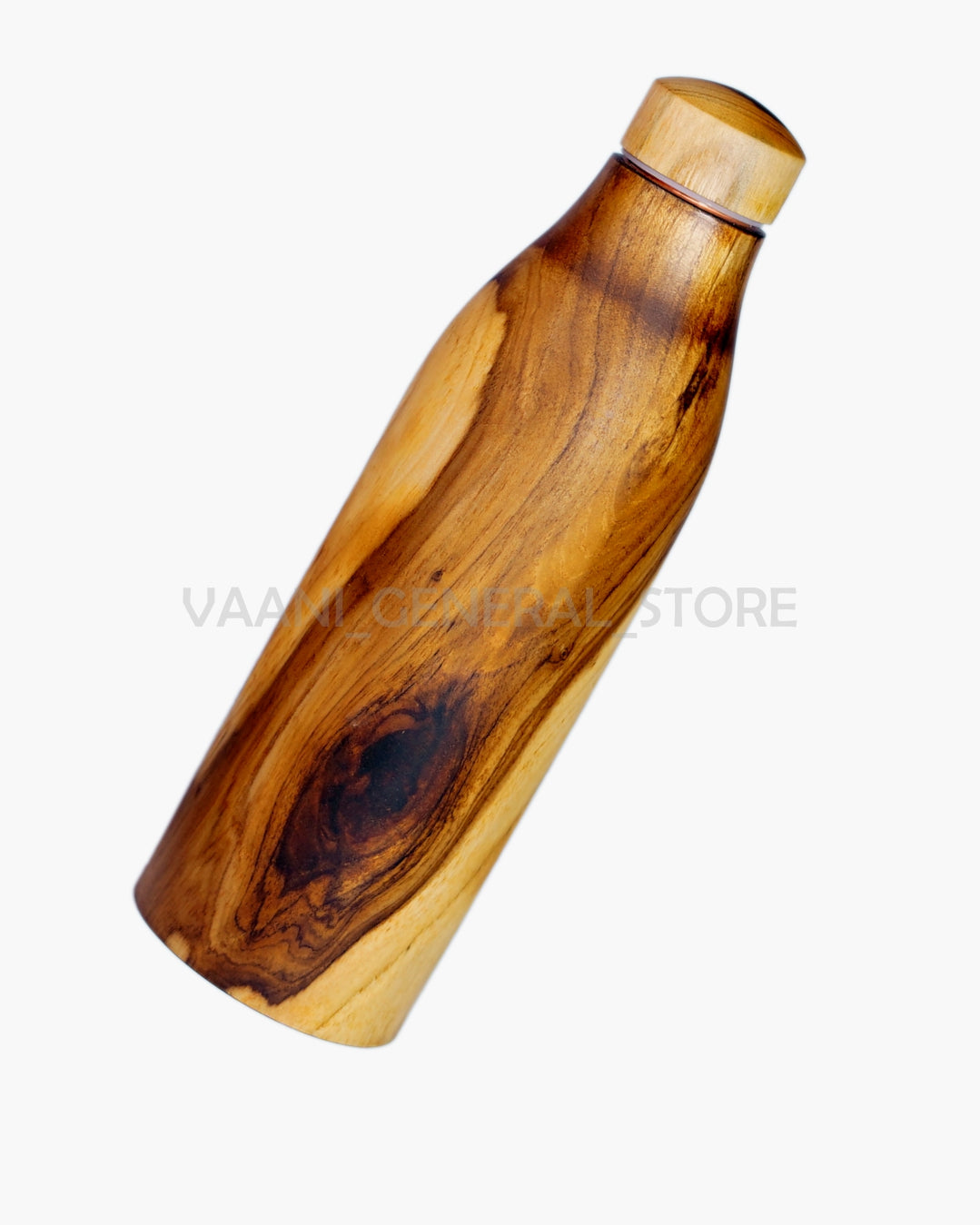 WOODEN COPPER BOTTLE  (500 ml)